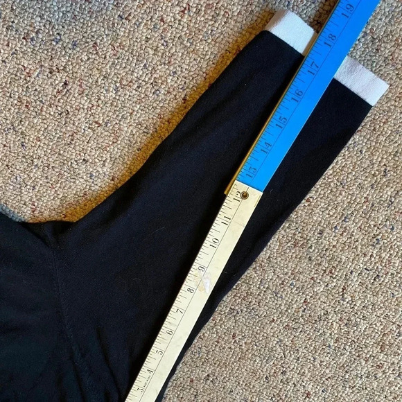 Roz &Ali Supper Soft And Cozy Black White trim Top Women Plus Size 2X Stretch - Picture 3 of 7